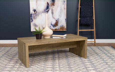 Lynette Mango Rectangular Engineered Wood Coffee Table from Coaster - Luna Furniture