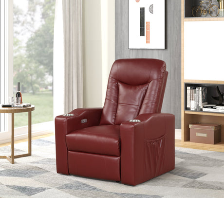 Madison Red - Power Recliner - Madison Red - Luna Furniture