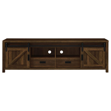 Madra Rectangular TV Console with 2 Sliding Doors from Coaster - Luna Furniture