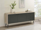 Maeve Gray and Antique Pine 2-Door Engineered Wood Accent Cabinet from Coaster - Luna Furniture