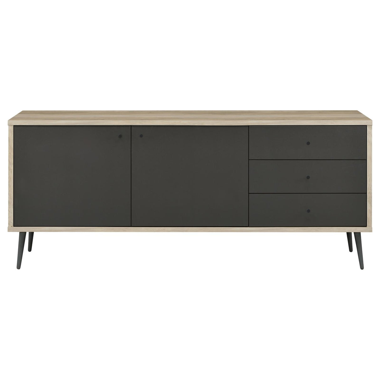 Maeve Gray and Antique Pine 2-Door Engineered Wood Accent Cabinet from Coaster - Luna Furniture