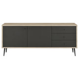 Maeve 2-door Engineered Wood Accent Cabinet Grey and Antique Pine - 950352 - Luna Furniture