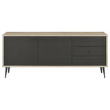 Maeve Gray and Antique Pine 2-Door Engineered Wood Accent Cabinet from Coaster - Luna Furniture