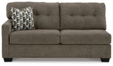 Mahoney Chocolate Left-Arm Facing Sofa from Ashley - Luna Furniture