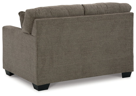 Mahoney Chocolate Loveseat from Ashley - Luna Furniture