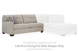 Mahoney Pebble Left-Arm Facing Full Sofa Sleeper from Ashley Furniture - Luna Furniture