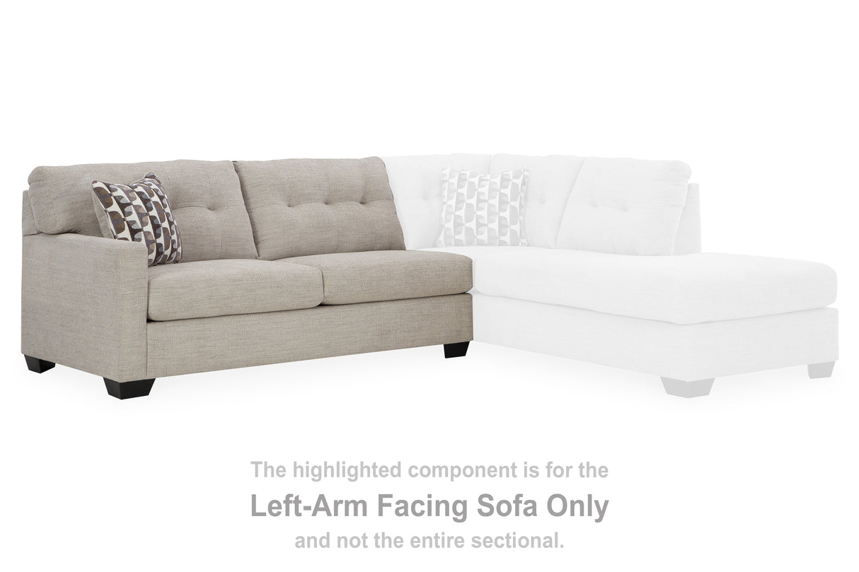 Mahoney Pebble Left-Arm Facing Sofa from Ashley Furniture - Luna Furniture