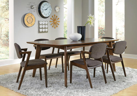 Malone Dining Side Chairs Grey and Dark Walnut (Set of 2) - 105352 - Luna Furniture