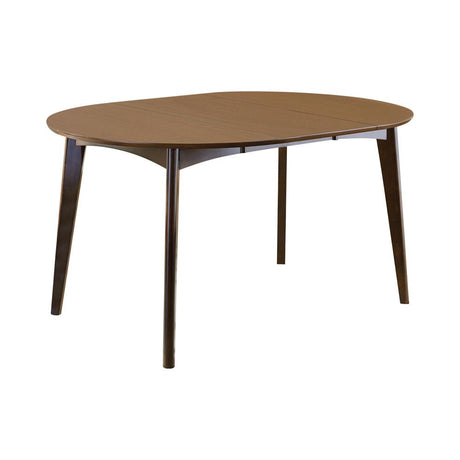 Malone Oval Dining Table Dark Walnut - 105361 - Luna Furniture