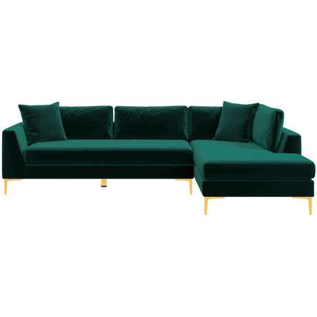 Mano Green Velvet RAF Sectional from Midinmod - Luna Furniture