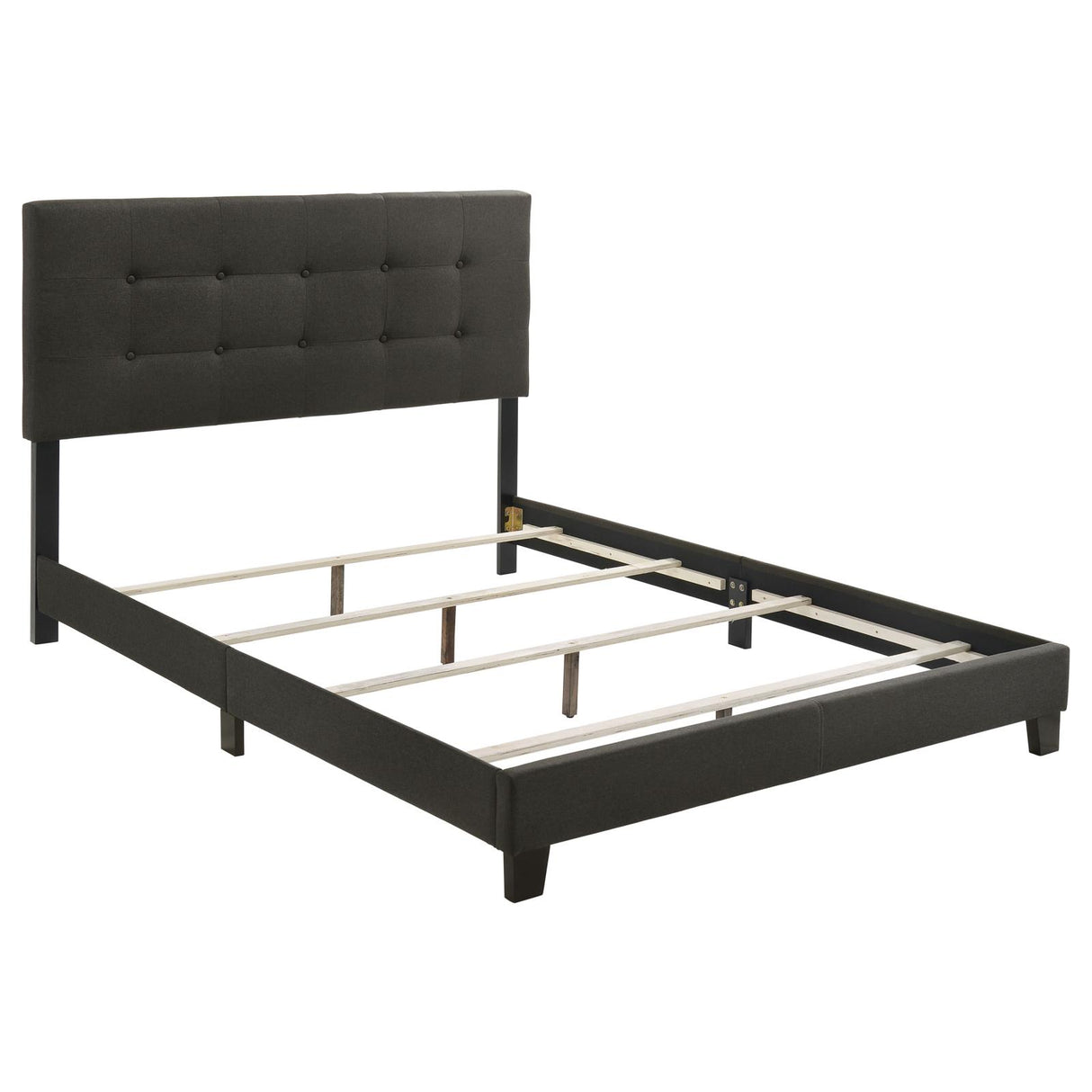 Mapes Charcoal Upholstered Tufted Full Bed from Coaster - Luna Furniture