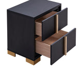 Marceline 2-drawer Nightstand Black - 222832 - Luna Furniture