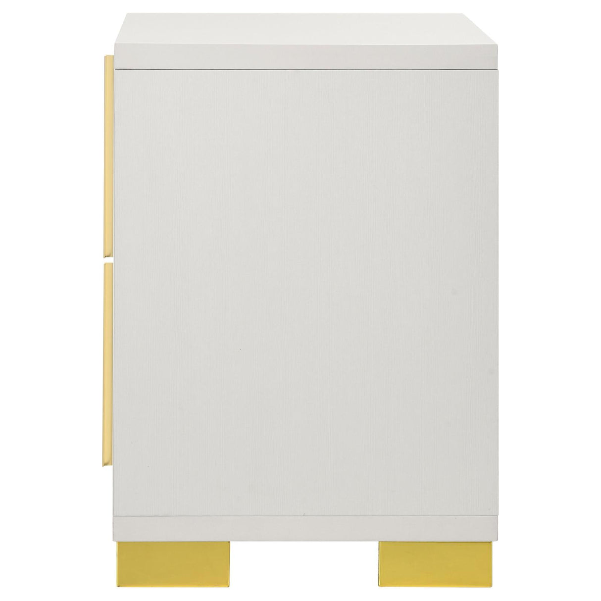 Marceline White 2-Drawer Nightstand from Coaster - Luna Furniture