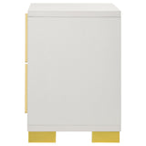 Marceline White 2-Drawer Nightstand from Coaster - Luna Furniture