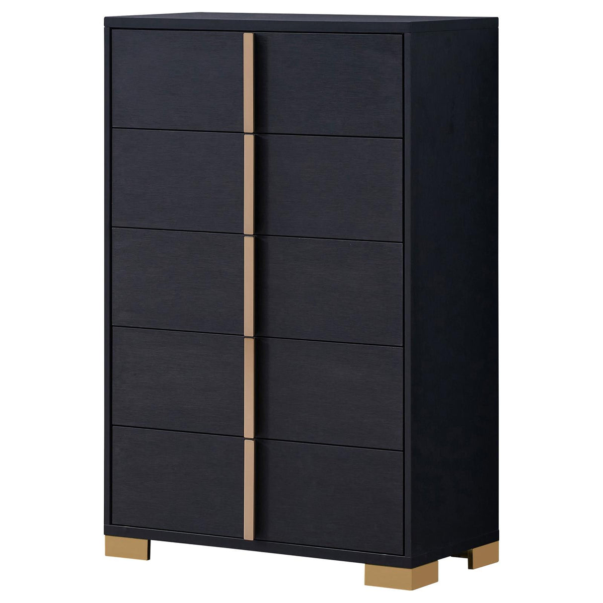 Marceline Black 5-Drawer Chest from Coaster - Luna Furniture