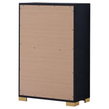 Marceline Black 5-Drawer Chest from Coaster - Luna Furniture