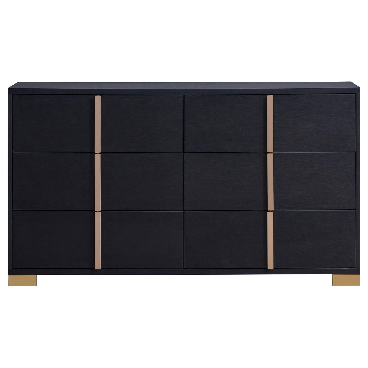 Marceline 6-drawer Dresser Black - 222833 - Luna Furniture