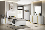Marceline White LED Twin Bed from Coaster - Luna Furniture