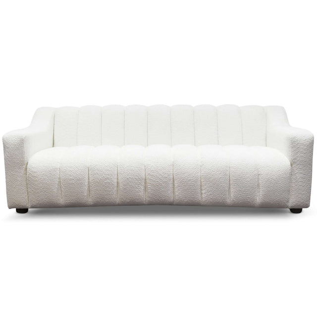 Marcus Mid-Century Modern Luxury Tight Back Cream Boucle Couch - AFC00227 - Luna Furniture