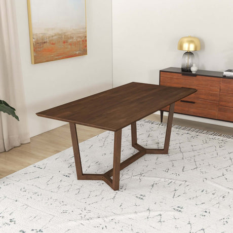 Marina Mid-Century Modern Solid Wood Dining Table in Brown - AFC00524 - Luna Furniture
