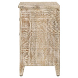 Mariska White Distressed 3-Drawer Wooden Accent Cabinet from Coaster - Luna Furniture