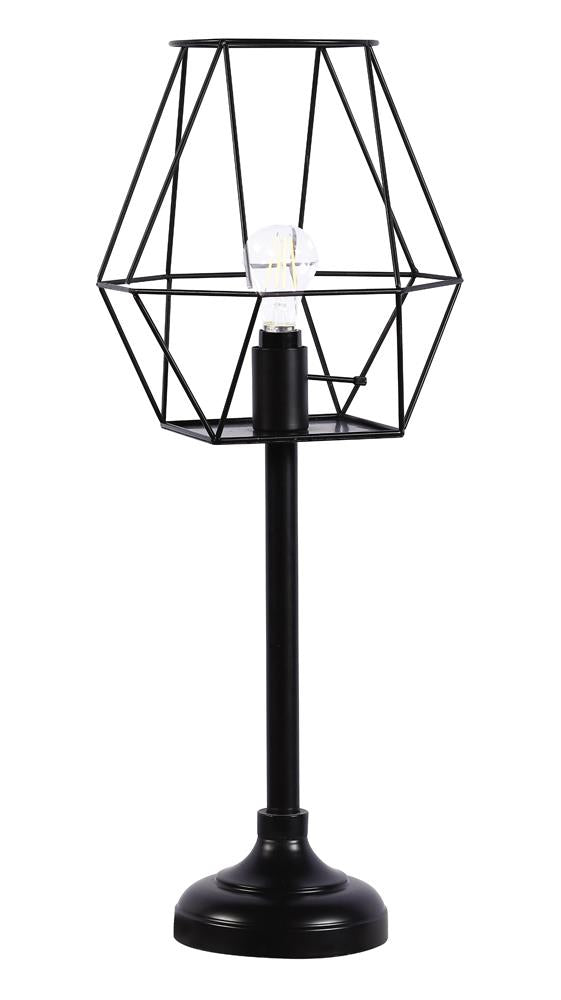 Mariya Metal Open Shade Table Lamp Black - 920198 - Luna Furniture