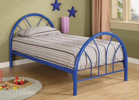 Marjorie Twin Bed Blue - 2389N - Luna Furniture