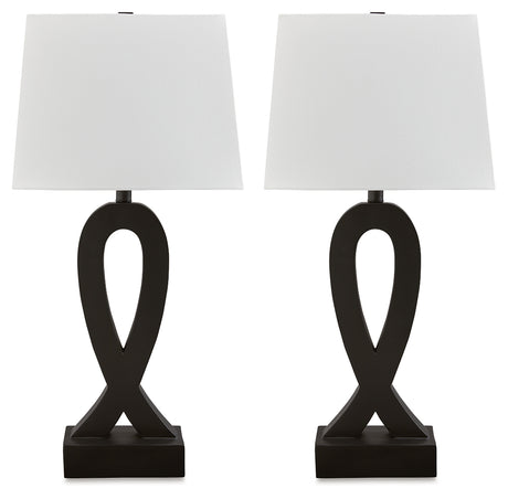 Markellton Black Table Lamp (Set of 2) - L243344 - Luna Furniture