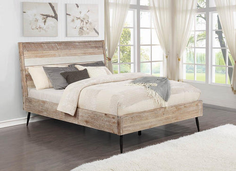 Marlow Eastern King Platform Bed Rough Sawn Multi - 215761KE - Luna Furniture