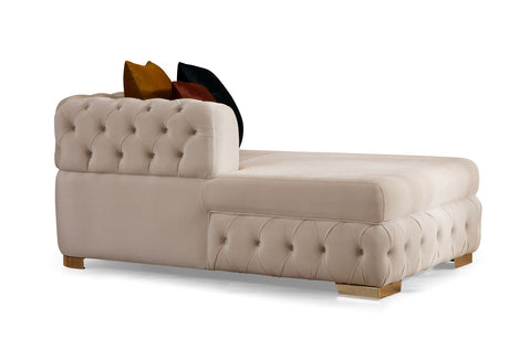 Matilda Ivory Velvet Double Chaise Sectional from Nova Furniture - Luna Furniture