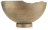 Maura Antique Gold Finish Bowl - A2000594 - Luna Furniture