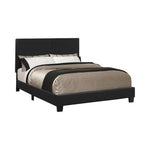 Mauve Full Upholstered Bed Black - 300558F - Luna Furniture