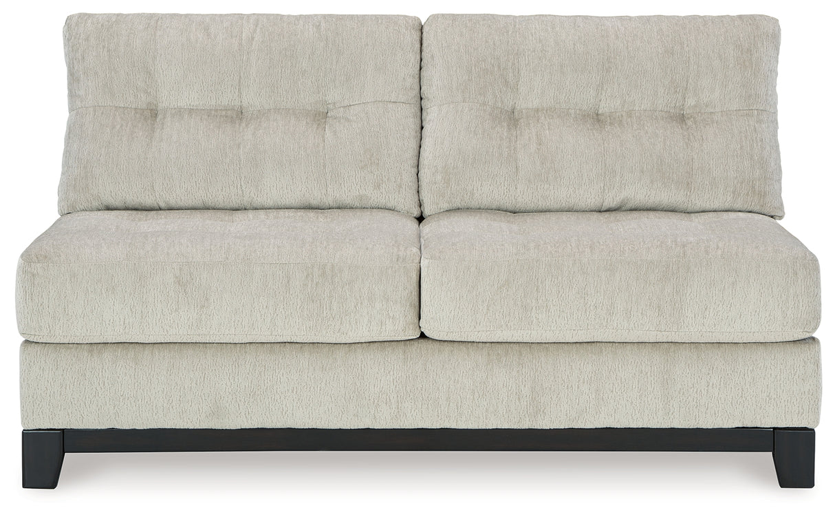 Maxon Place Stone Armless Loveseat from Ashley - Luna Furniture