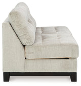 Maxon Place Stone Armless Loveseat from Ashley - Luna Furniture