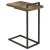Maxwell Rectangular Top Accent Table with USB Port Weathered Pine - 931126 - Luna Furniture