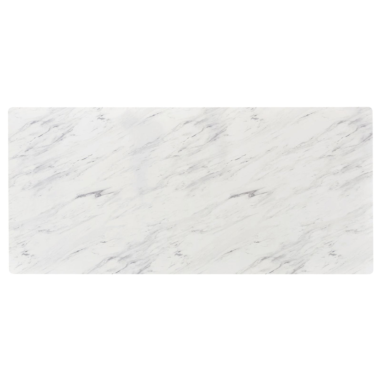 Mayer Gunmetal and White Faux Marble Rectangular Dining Table from Coaster - Luna Furniture