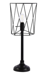 Mayfield Black Metal Slender Torch Table Lamp from Coaster - Luna Furniture