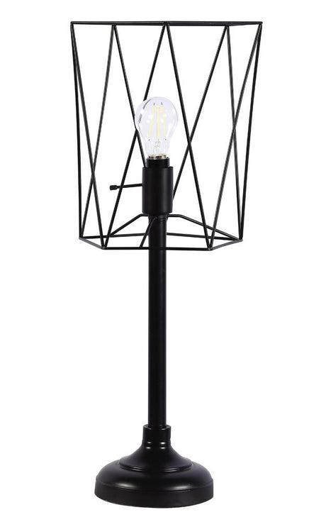 Mayfield Metal Slender Torch Table Lamp Black - 920197 - Luna Furniture
