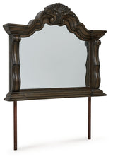 Maylee Dark Brown Bedroom Mirror (Mirror Only) from Ashley - Luna Furniture