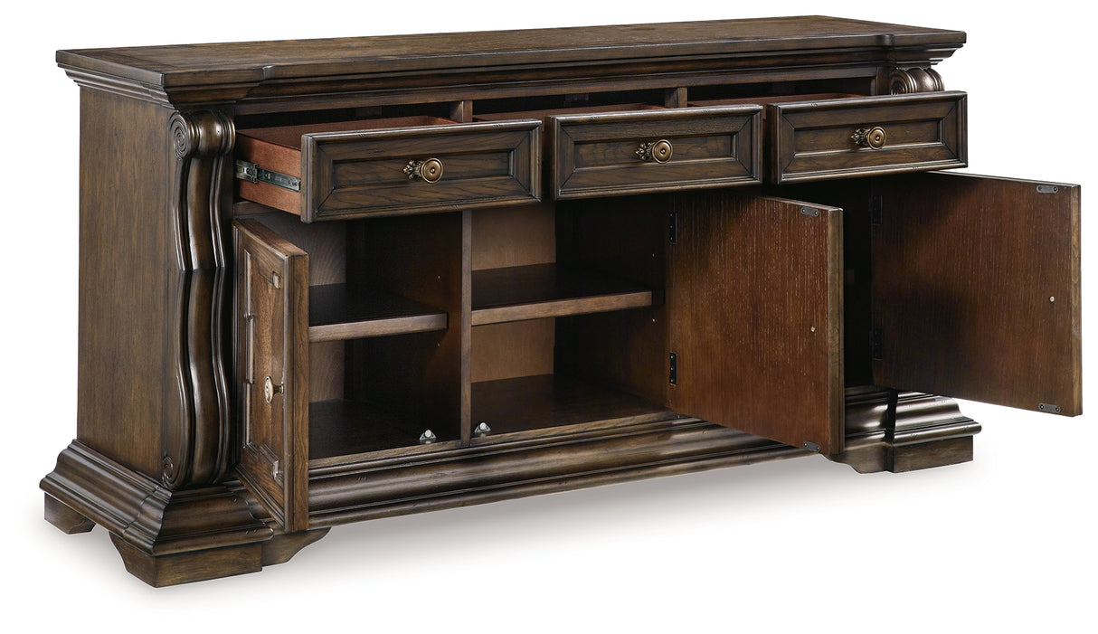 Maylee Dark Brown Dining Buffet from Ashley - Luna Furniture