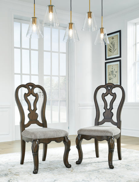 Maylee Dark Brown Dining Chair, Set of 2 - D947-01 - Luna Furniture