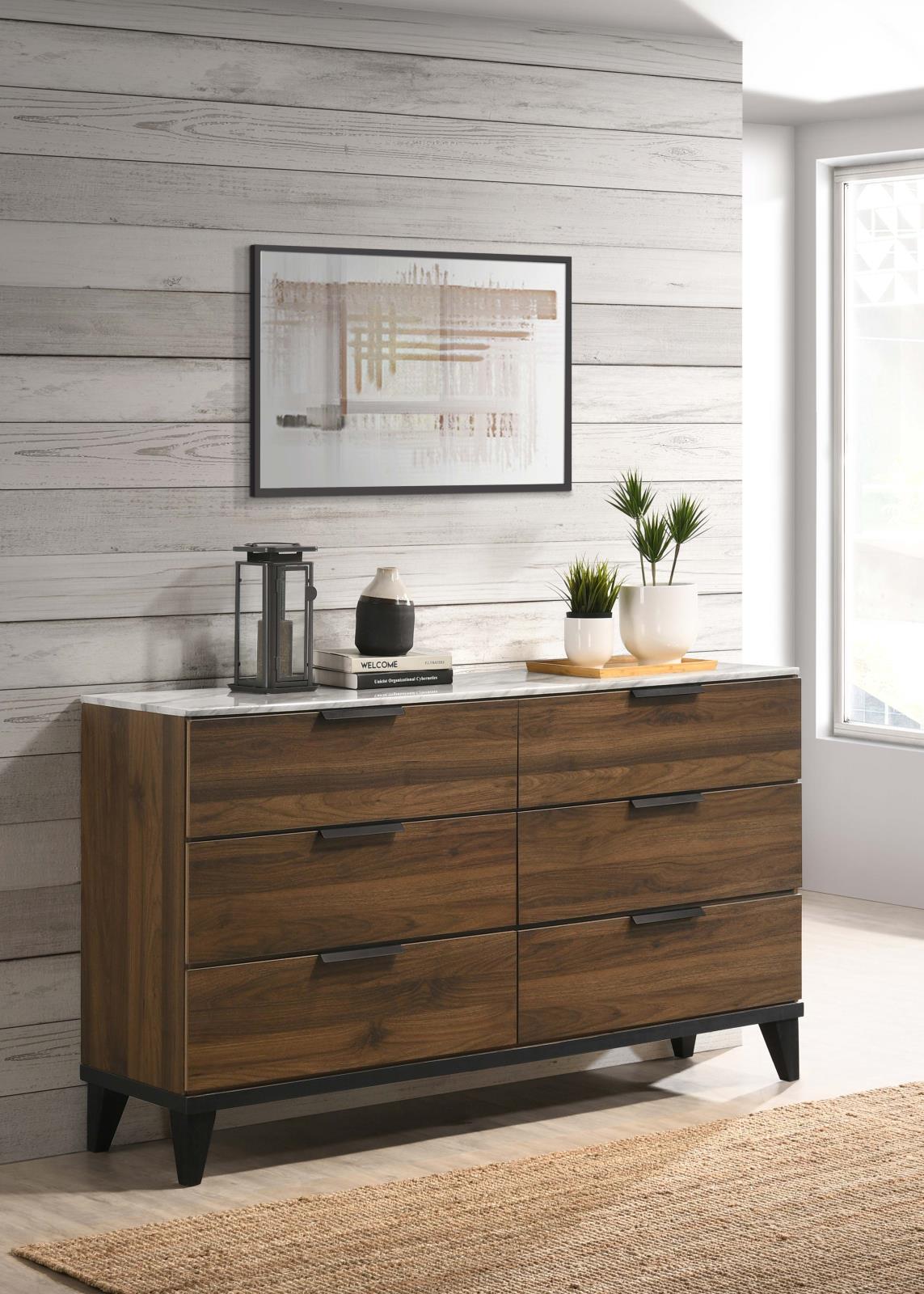 Coaster Louis Philippe 203963+203964 6 Drawer Dresser and Vertical