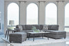 Mccord 2-piece Cushion Back Sectional Dark Grey - 509347 - Luna Furniture