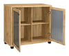 McHale Accent Cabinet with Two Mesh Doors Golden Oak - 951056 - Luna Furniture