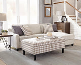 Mcloughlin Platinum Upholstered Sectional from Coaster - Luna Furniture
