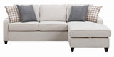 Mcloughlin Platinum Upholstered Sectional from Coaster - Luna Furniture