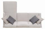 Mcloughlin Platinum Upholstered Sectional from Coaster - Luna Furniture