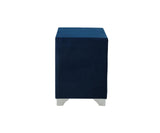 Melody Pacific Blue Upholstered 2-Drawer Nightstand from Coaster - Luna Furniture