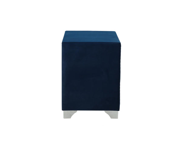 Melody 2-drawer Upholstered Nightstand Pacific Blue - 223372 - Luna Furniture