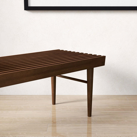 Mia Brown Bench from Midinmod - Luna Furniture